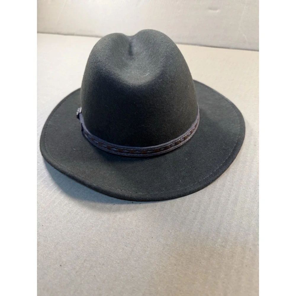 Scala Dorfman Pacific 100% Wool Felt Brown Hat Small Very Good Condition Fedora - Picture 4 of 9